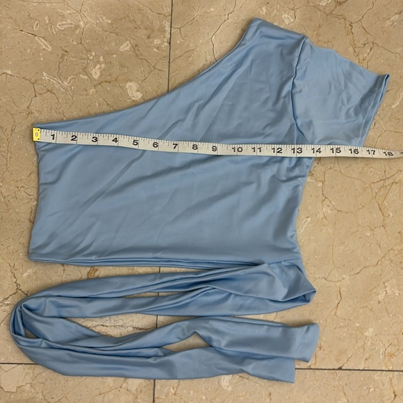 NWOT-💋Sexy Tops💋stretch lycra💋from Colombia- Awesome shape💕color baby blue - Picture 5 of 7